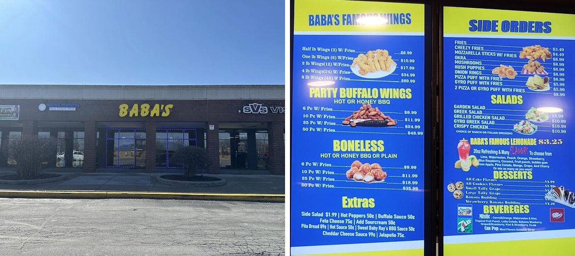 Baba's Famous Steak and Lemonade (Lansing) Menu